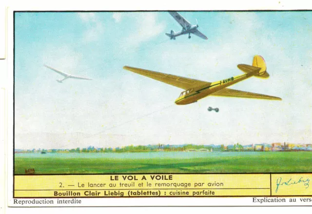 S1683- Chromo Liebig - 1957 - " Le Vol A Voile " : 2. Lancer Au Treuil