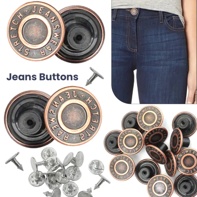 Jeans Clous Boutons avec Broche Marteau Sur Pièce de Rechange DIY Veste &