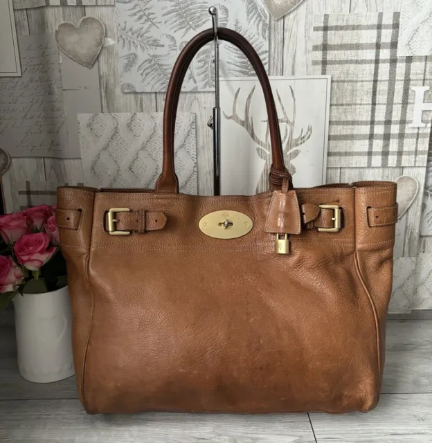 Lovely Genuine Mulberry Bayswater Tote Bag , Handbag Tan  Leather