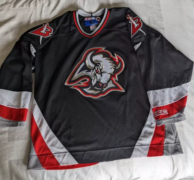 Buffalo Sabres Barnaby CCM Goat Head NHL Hockey Jersey Authentic