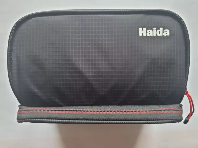 HAIDA Filtertasche - 21x16x14 cm, Schwarz mit Innenfutter, sehr gut erhalten.