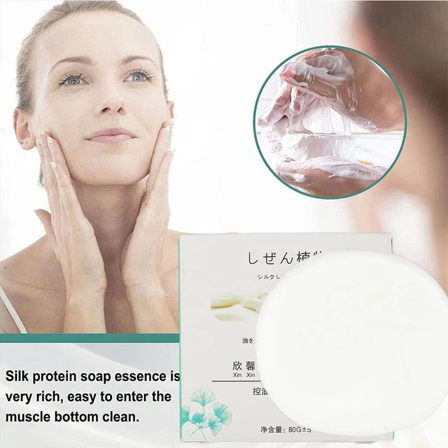 Skinferm Silk Protein Whitening Soap,Silk Protein Skin Repair Moisturizing P9X4