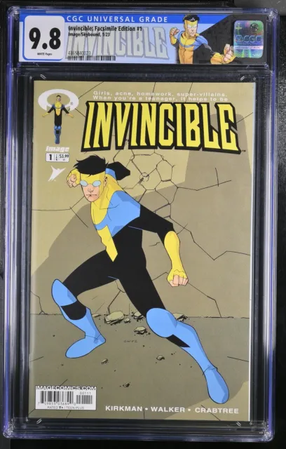Invincible: Facsimile Edition 1 CGC 9.8 Reprints Invincible #1 (1/03)