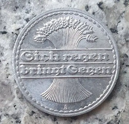 50 Pfennig 1921 A Berlin Alu Kursmünze Weimarer Republik - Top Erhaltung - Unc. 2
