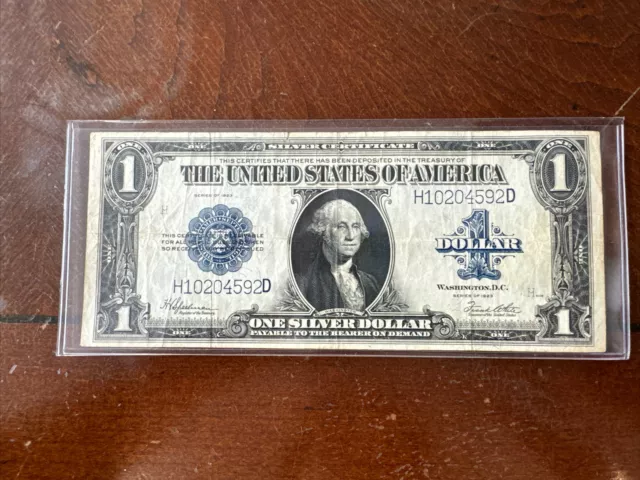 FR-237 1923 Series $1 One Dollar Silver Certificate Clean Bill S/N: H10204592D