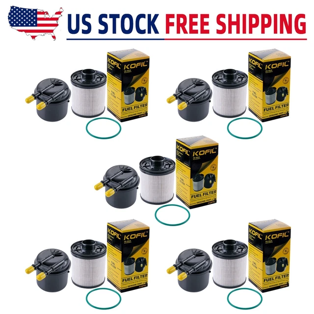 (5 FD4615 Fuel Filter For 20112016 Ford 6.7L V8 Diesel F250 F350 F450