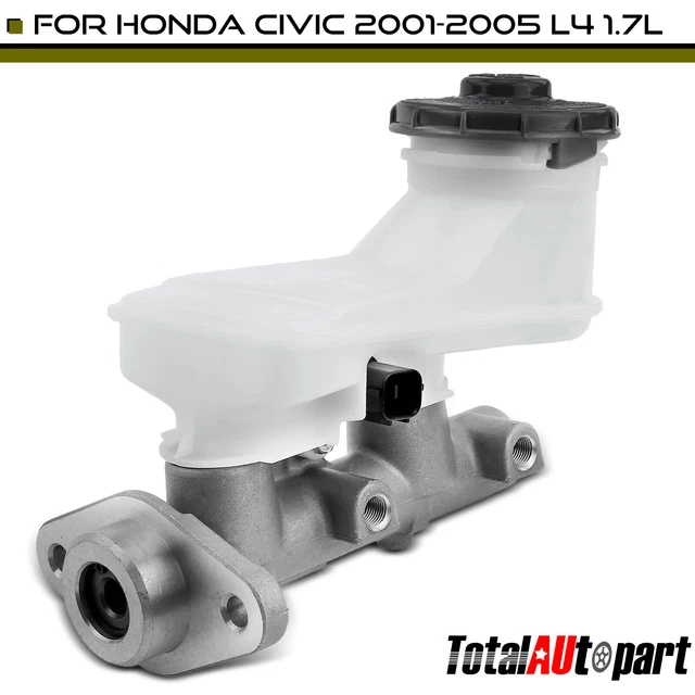 NEW BRAKE MASTER Cylinder with Reservoir & Sensor for Honda Civic 0105
