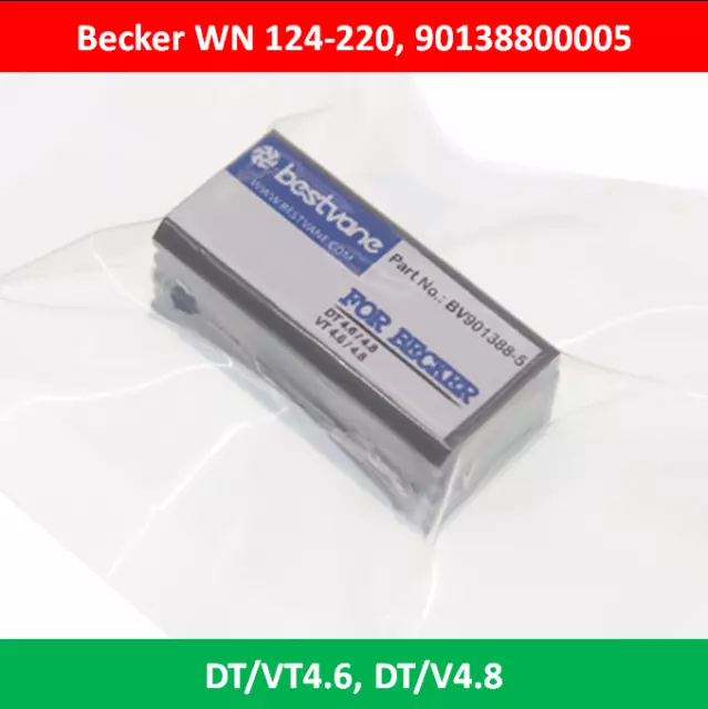 Kohleschieber 90138800005 WN124-220 für Becker Vakuumpumpe Kompressor DT4.6VT4.8