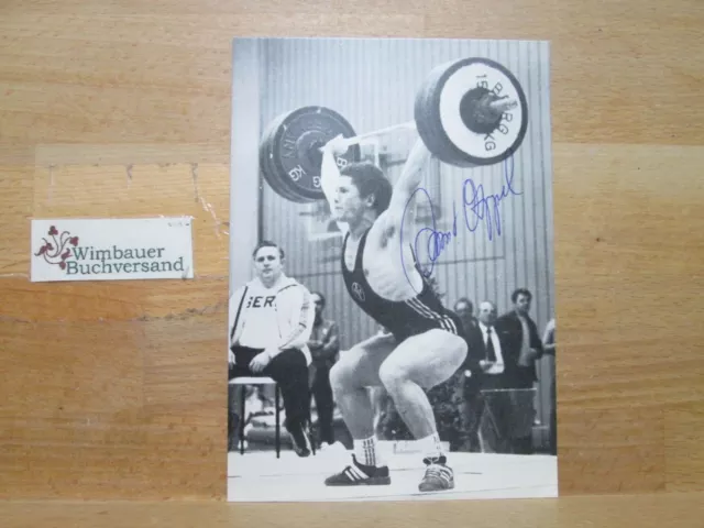 Original Autogramm Horst Appel Gewichtheber Olympia // Autogramm Autograph signi