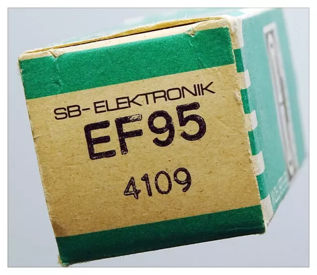 EF95 Pentode. Eine Miniatur-Radioröhre von SB-Elektronik, made in Germany. ID212