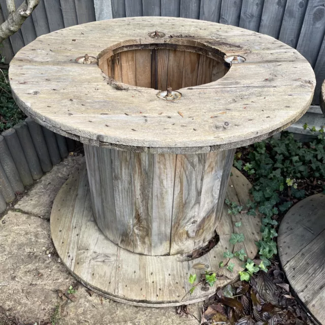 24 INCH 60CM Wooden Cable Drum Reel Plywood Project Table Industrial  Worcester £13.50 - PicClick UK