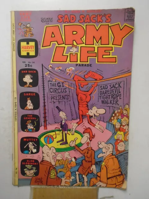 SAD SACK'S ARMY LIFE #56 (1975) Sarge, General, Muttsy, Harvey Comics