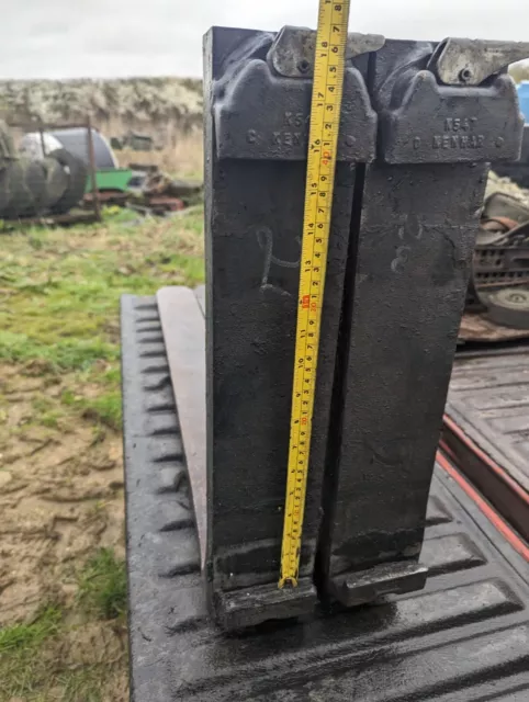 Pair Of Forklift Forks / Tines 1 Mtr Long 3