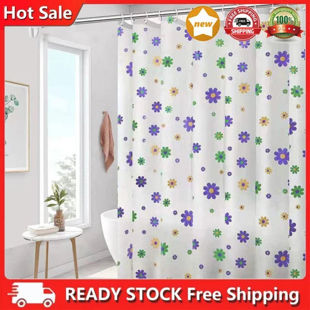 180x200cm Bath Screen Accessories Curtain Shower Room Curtain for Home Apartment