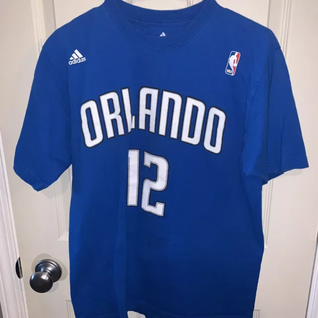 Dwight Howard Shirt Jersey Blue #12 Orlando Magic Adidas Medium Stitched Dwight Howard Shirt Jersey Blue #12 Orlando Magic Adidas Medium Stitched