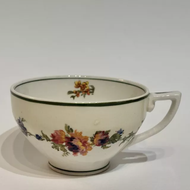 WH Grindley & Co The Fleurette Windsor Ivory Ironstone Tea Cup Made in England