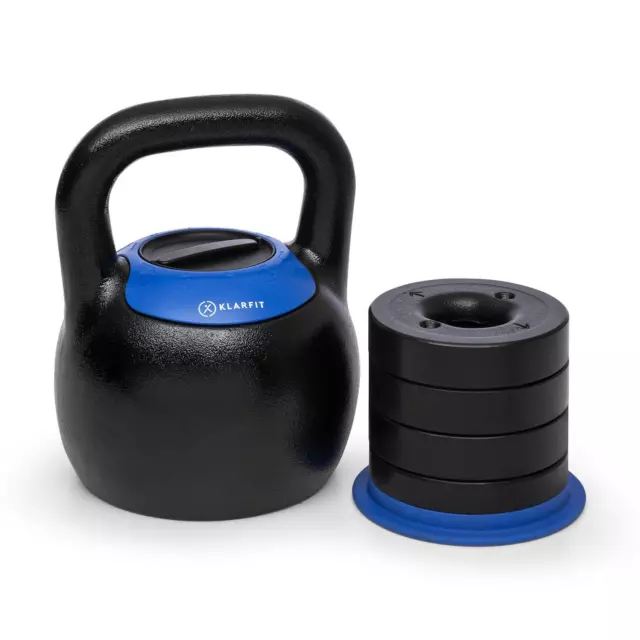Kettlebell Adjustable Weight 16-24kg Home Training Fitness blue