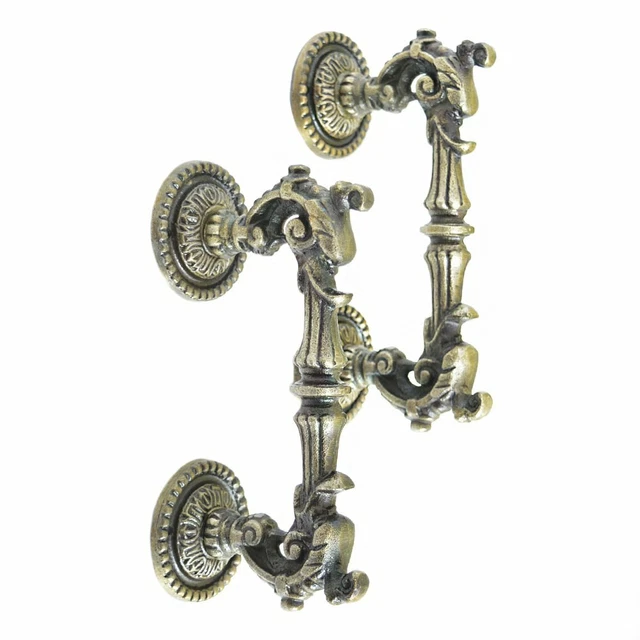 Dragon Fire Antique Decorative Cast Iron Door Handles / Door Pull - Set Of 2