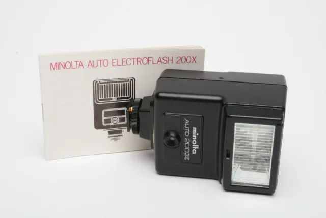 Minolta Auto 200X Auto Electroflash, manual, tested, clean