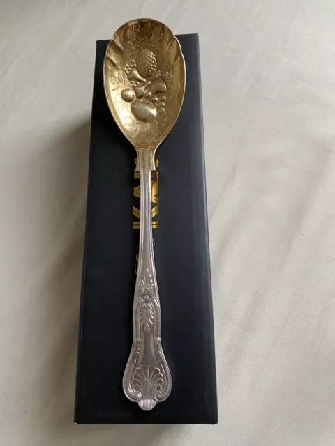Antique silver plated berry spoon