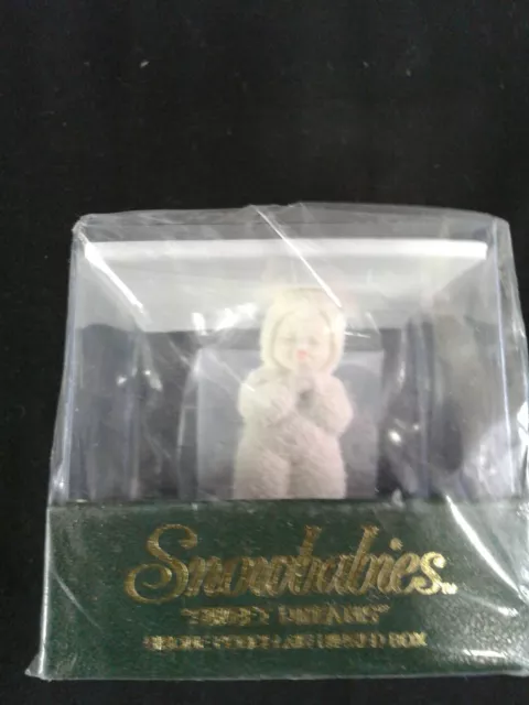 Snowbabies Sweet Dreams Bisque Porcelain Hinged Box Department 56 68868 NIB