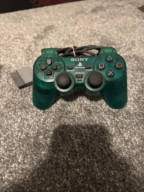 OFFICIAL SONY PLAYSTATION 1 Dualshock Controller Emerald Green PS1 ...