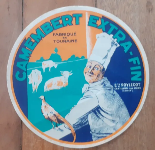 Étiquette Fromage Camembert. Chatillon Sur Loire . Loiret .