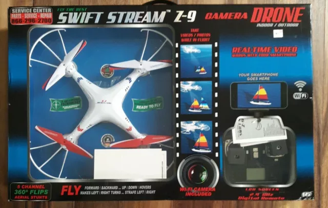 Swift Stream Z-9 Drone with WI-FI Camera Real Time Video New in Open Box