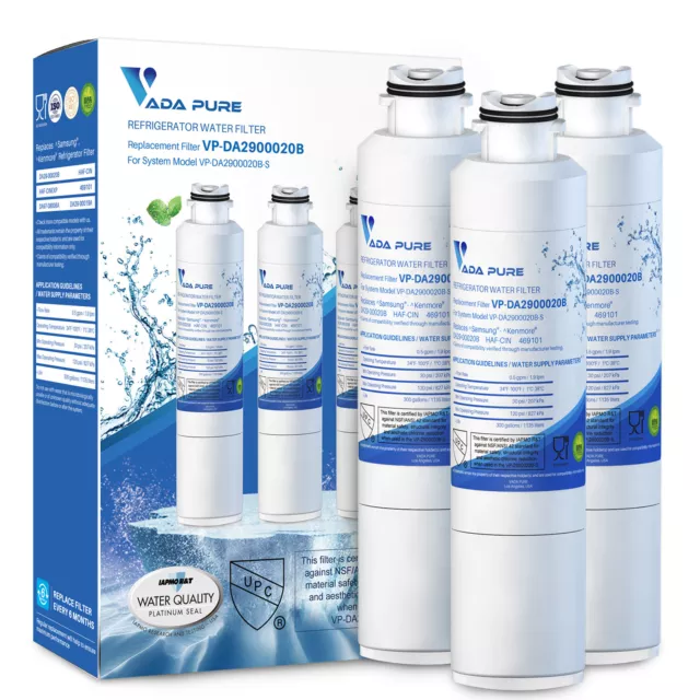 DA29-00020B Water Filter Replacement for Samsung - Certified NSF/ANSI Pack of 3