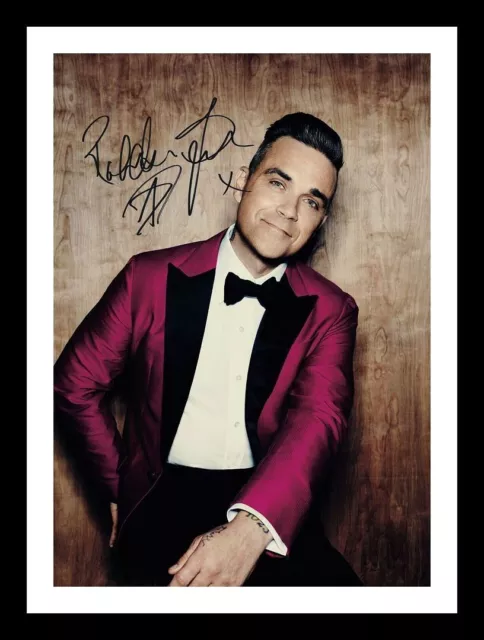 Robbie Williams Autograph Signed & Framed Photo