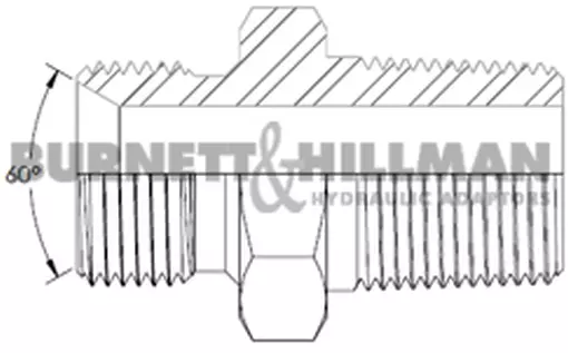 Burnett & Hillman Hydraulische Bsp 1.3cm Männlich X Bspt 1cm Adapter 00320 2