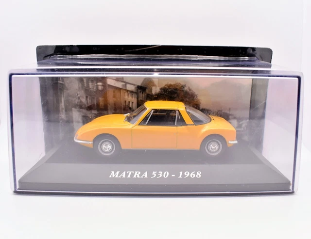 Auto Miniature Horloge – Matra Bagheera Verte – Échelle 20x30 Cm – Fabriqué En France
