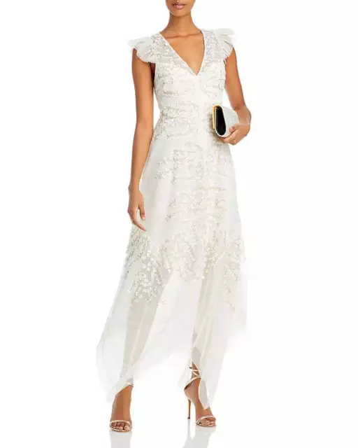 BCBGMAXAZRIA Embroidered Tulle Gown 12B 1789 2