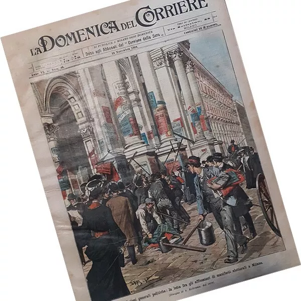 domenica del corriere 1904 n°46 ● ELEZIONI GENERALI POLITICHE A MILANO