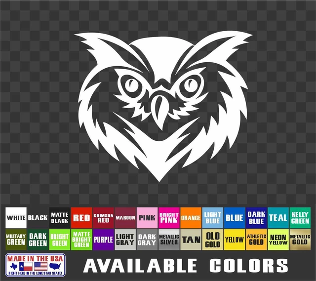 Owl Sticker Vinyl Decal Car Van Truck Laptop