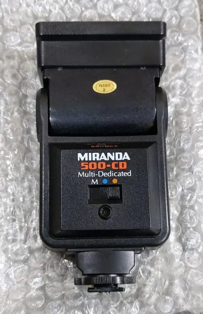 Miranda 500 CD Multi-Dedicated Flash Unit, for Canon, Minolta & Nikon