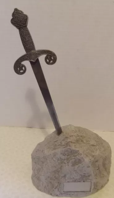 Excalibur Sword In Stone Small Replica,Great For Shelf Display! 2