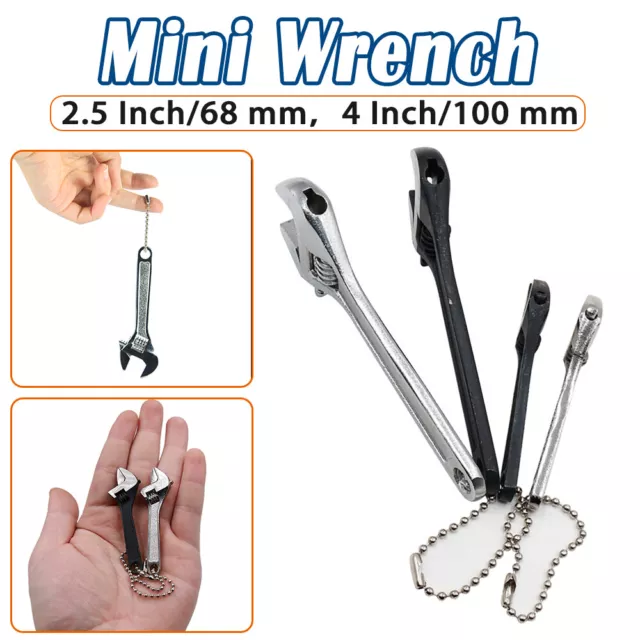 68mm/100mm Mini Adjustable Spanner / Wrench Small Hand Tools Professional DIY