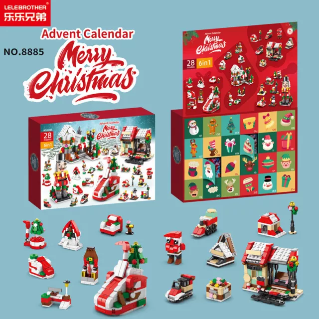 Christmas Countdown Surprise Blind Box Building Block Set