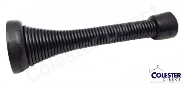 Qty 10 Oil Rubbed Bronze Flexible Spring Door Stop Stopper 3 1/8" Rubber Tip
