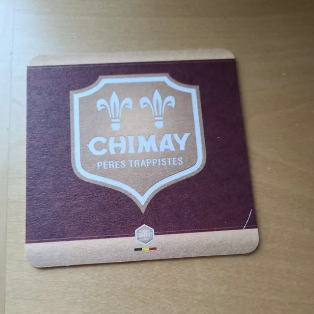 SOUS BOCK Bière Chimay Trapist Belgium Beer coaster