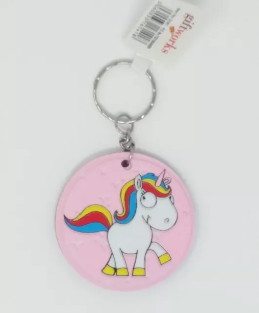 Sparkly Unicorn Keyring - 3141 Glittery Rainbow Magical Pony Horse Sparkle Bag