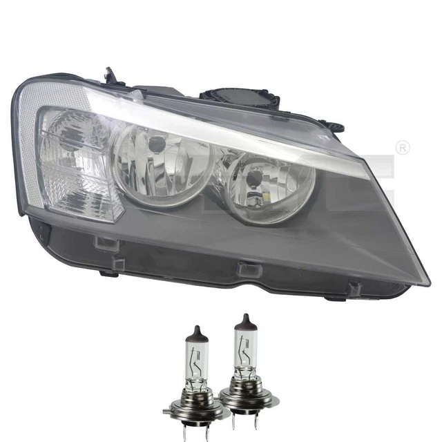 2 Diffuseurs Phare Gauche Droite Pour BMW X3 F25 – Remplacement Verre Transparent Noir