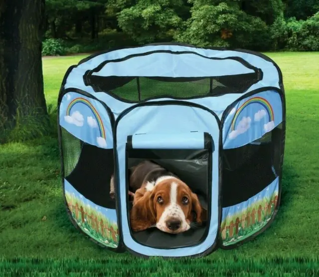 Pet Portable Foldable Play Pen Exercise Kennel Dogs Cats Indoor/outdoor tent for