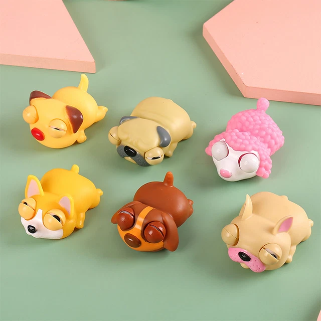 Squeeze Fidget Toy Silicone Anxiety Relief Squeezing Cartoon Dog Decompression