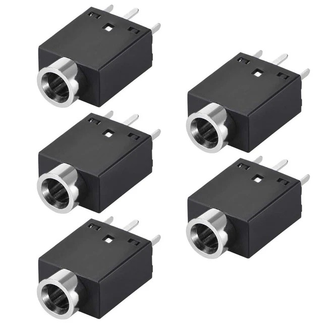 PCB Mount 3.5mm 5 Pin Socket Headphone Stereo Jack Video Connector PJ3...