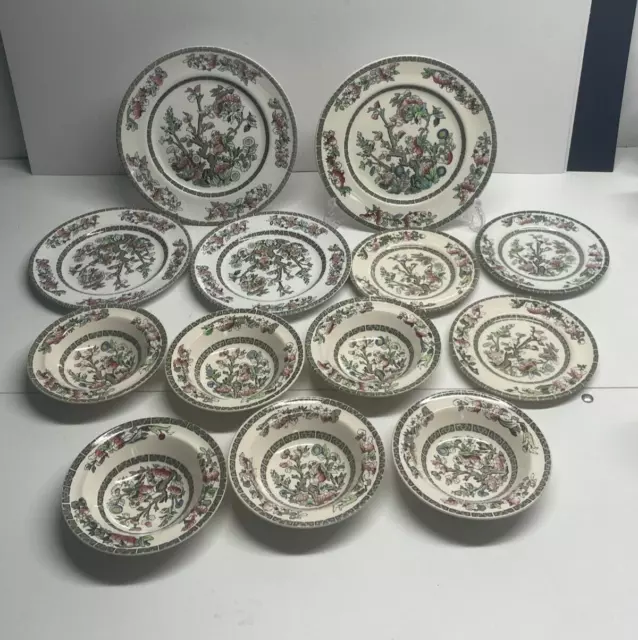 Johnson Bros Indian Tree Plates, Bowls, Job lot Bundle ( H93), Stoneware