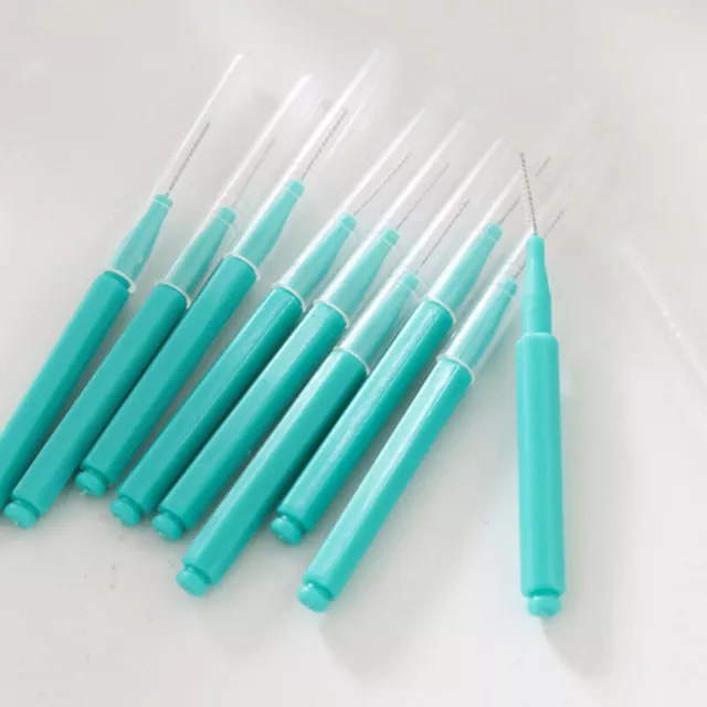 10pcs Interdental Brush Denta Floss Cleaning Dental Brush Orthodontic Dental