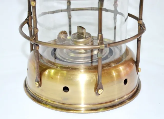 Neue 10 "Antique Brass Vintage Style nautische Bergmann Schiff Laterne Öllampe 2