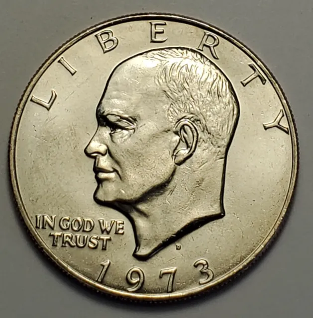Low Mintage GEM Business UnCirculated++ 1973 D Eisenhower Dollar